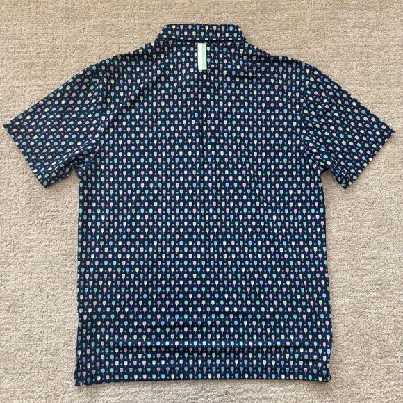 Rhoback The Pickleball Collection Performance Men's Polo Shirt Size Medium EUC - Picture 3 of 9